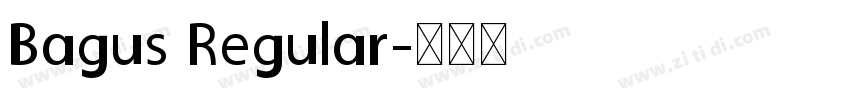 Bagus Regular字体转换